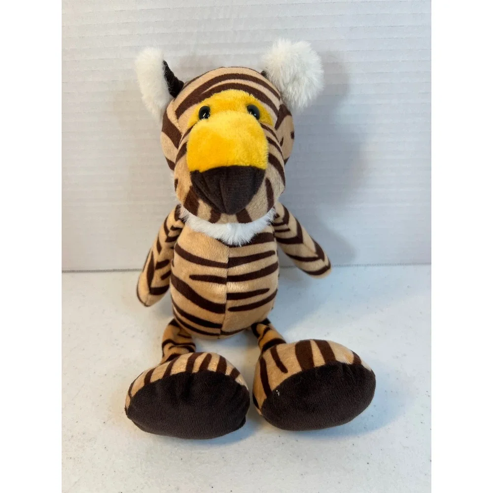 Zoe Sage Tilly the Tiger Plush Stuffed Animal Orange Black Striped 9 Inch